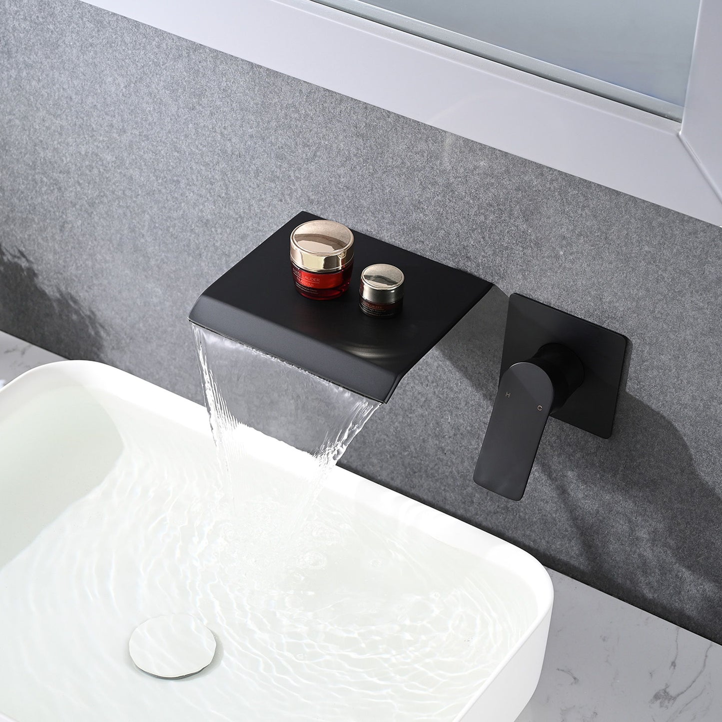 Wall Mount Bathtub Faucet With Waterfall Tub Spout And Single Handle Stainless Steel Daily Nest