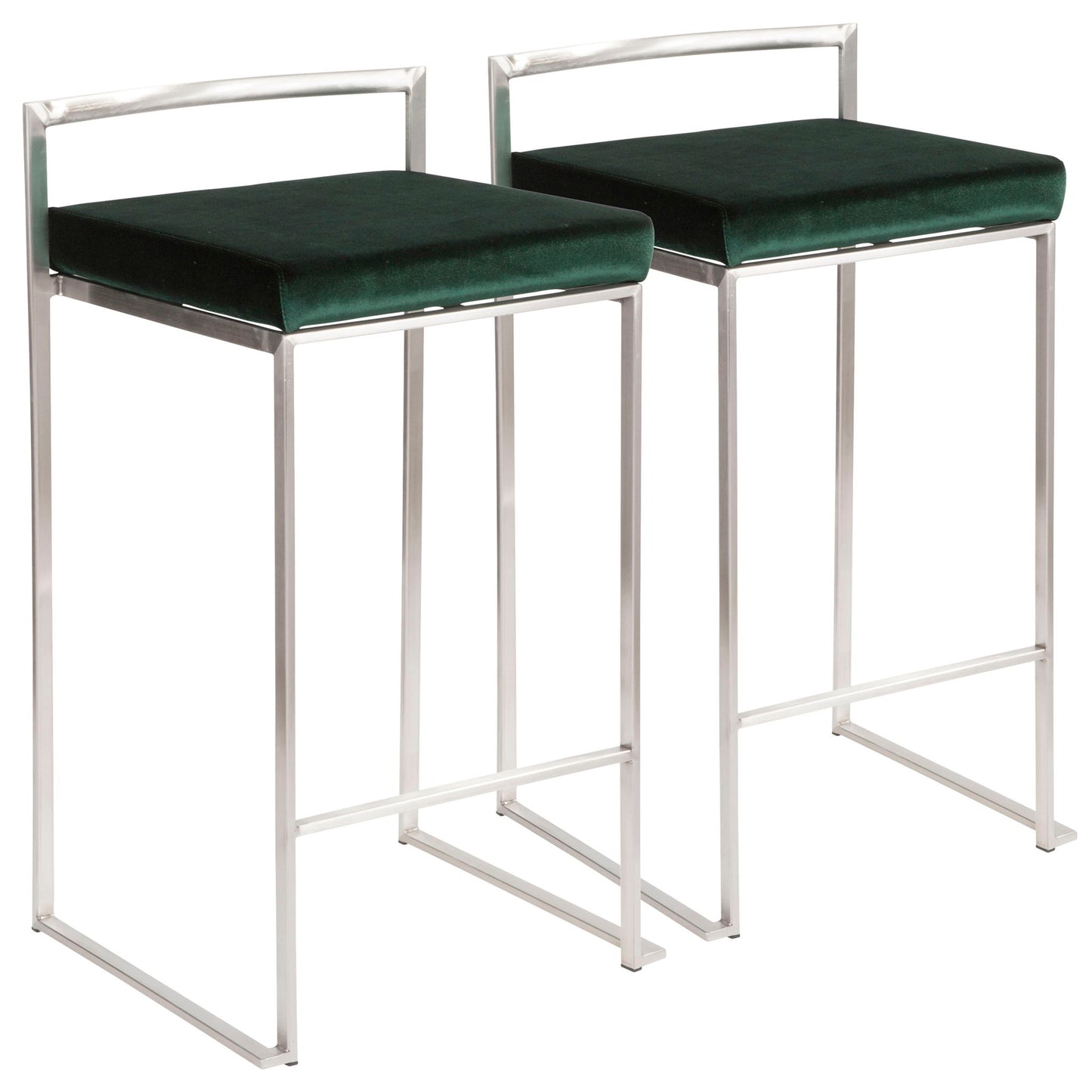 Fuji - Contemporary Elegant Stackable Counter Stool Set Lumi Source