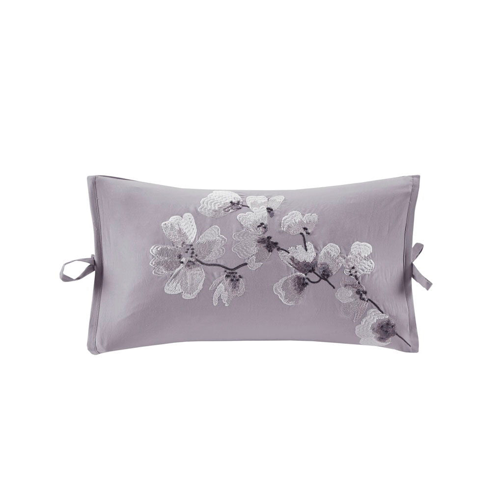 Sakura Blossom - Embroidered Oblong Decorative Pillow - Lilac N Natori