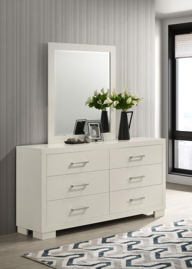 Jessica - 6-Drawer Dresser With Mirror CoasterEssence