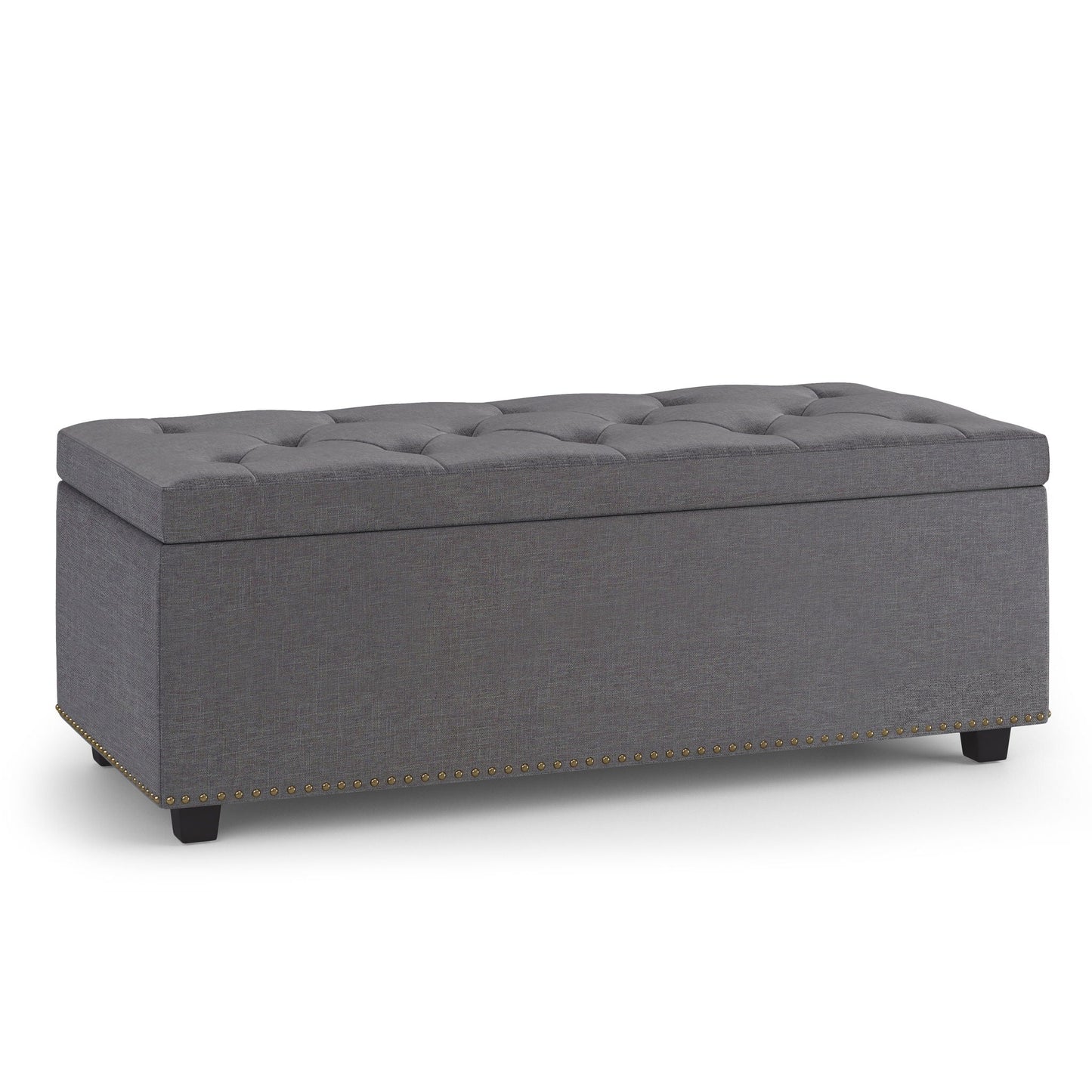 Hamilton - Upholstered Lift Top Rectangular Storage Ottoman Simpli-Home
