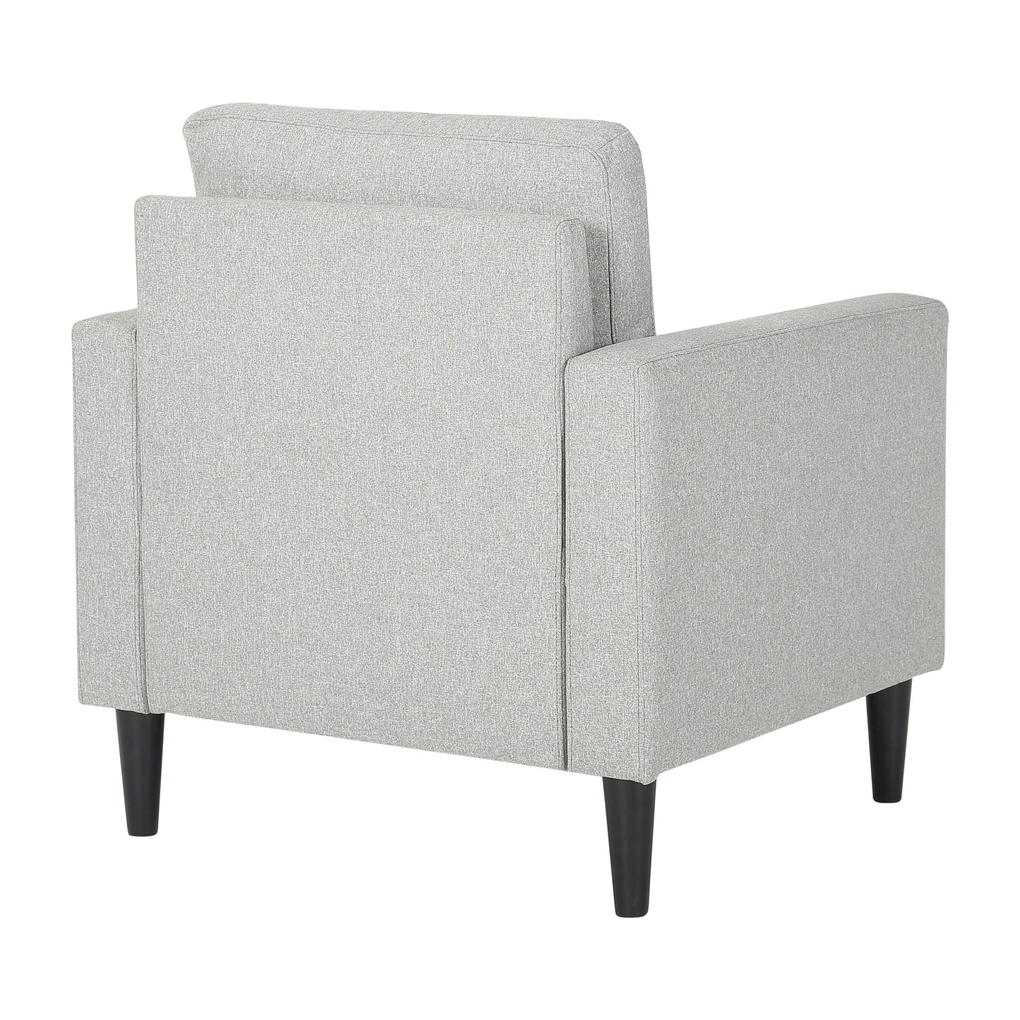 Wendy - Contemporary Arm Chair - Black / Gray Lumi Source