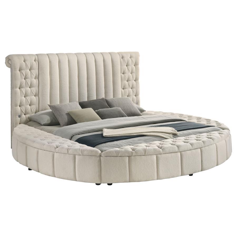 Sonya - Upholstered Round Storage Bed Coaster Fine Furniture