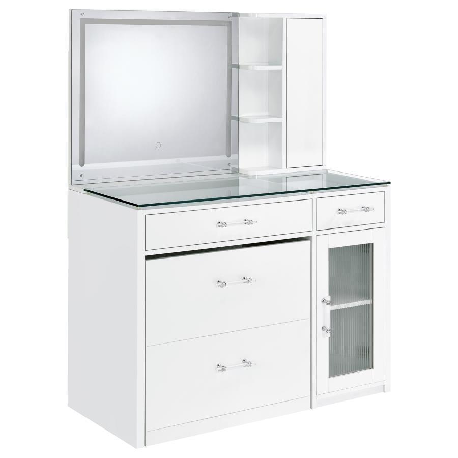 Flora - 2-Drawer Vanity Set With LED Mirror Coaster Fine Furniture