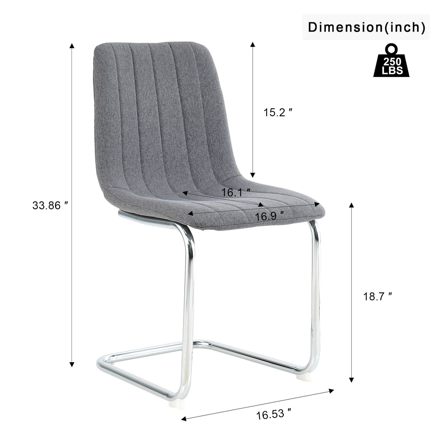 Modern Dining Chair With Metal Legs Home Essentials