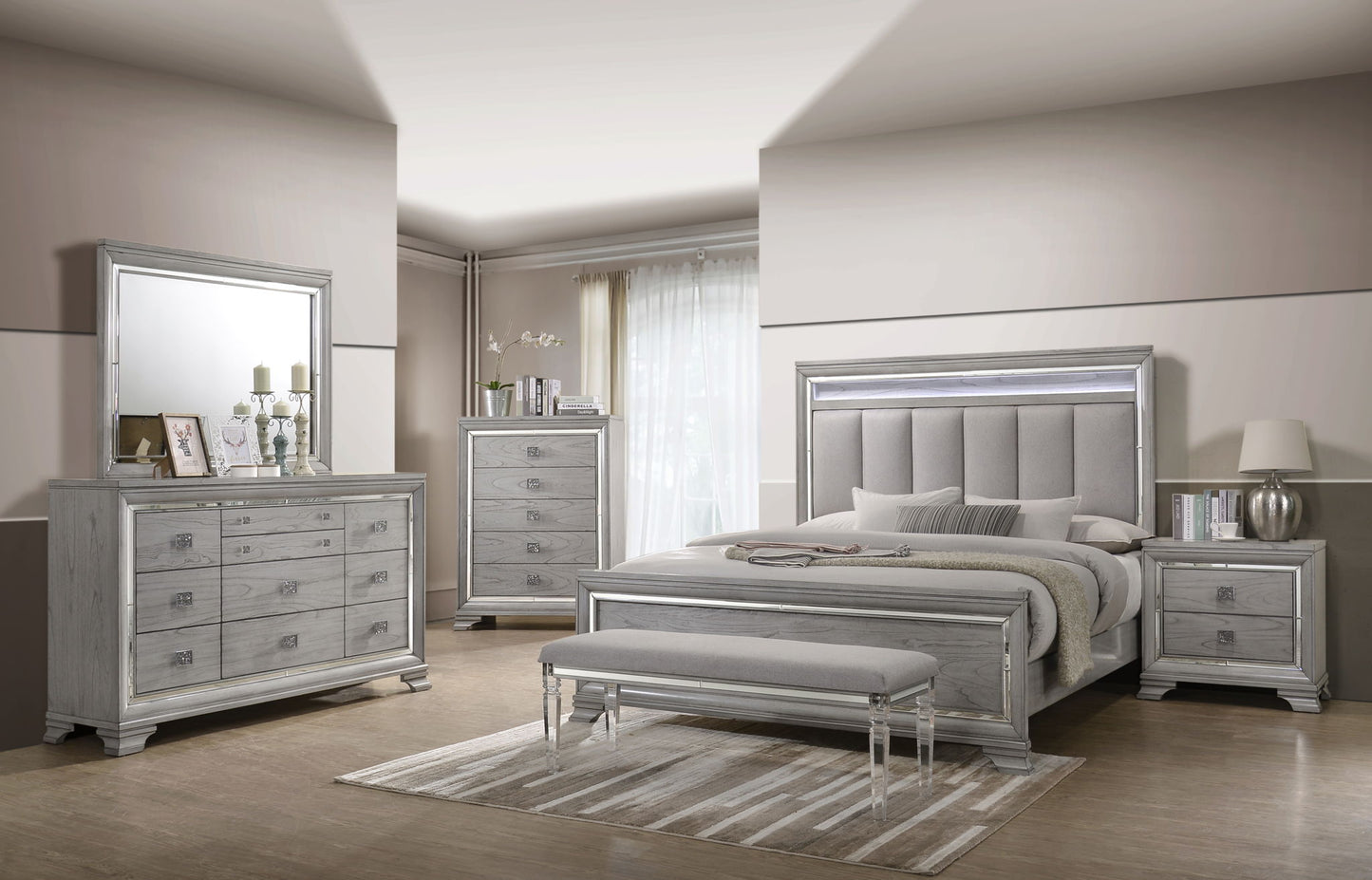 Vail - Upholstered Bed Crown Mark