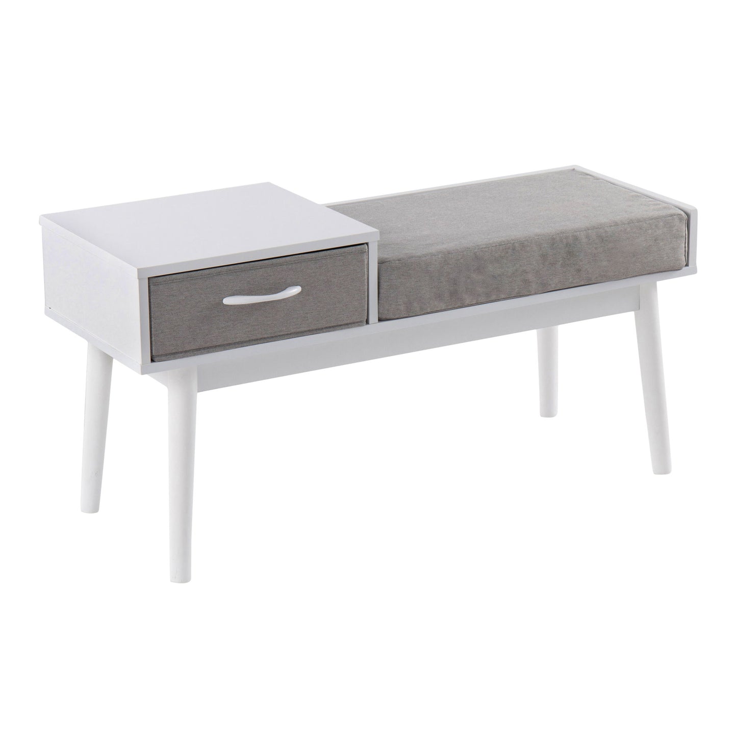Telephone Contemporary Bench With Pull Out Drawer Lumi Source