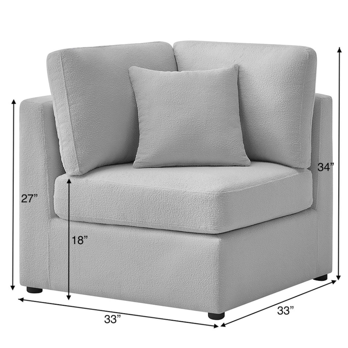 Chauncy - Corner Wedge Chair Ridgecrest Home