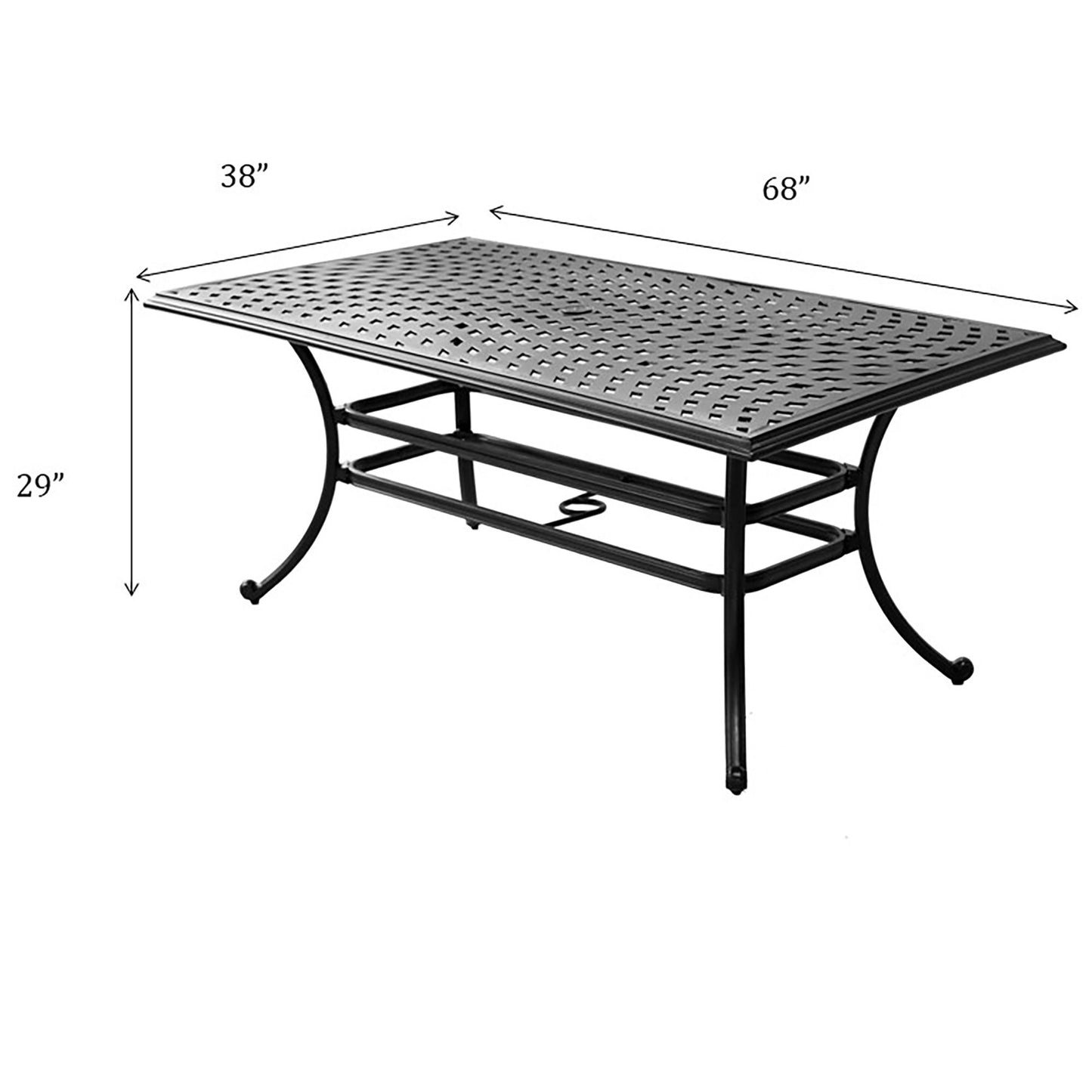 Rectangle Outdoor Dining Table Home Essentials