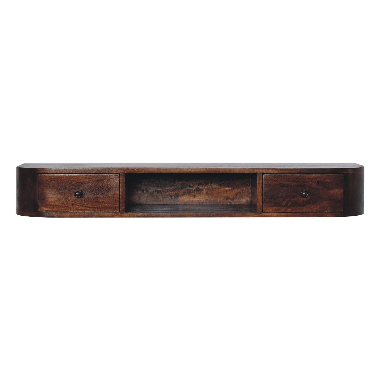 Lunar - 2 Drawer Floating Console - Chestnut Artisan Furniture
