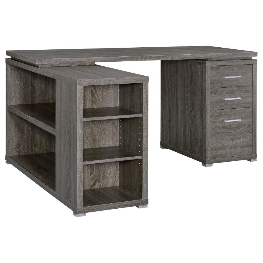 Yvette - 3-Drawer L-Shape Computer Desk CoasterEveryday