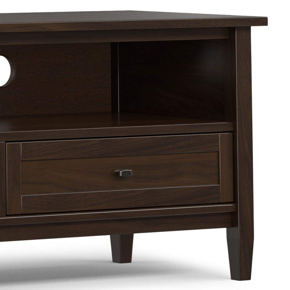 Warm Shaker - Handcrafted Low TV Media Stand Simpli-Home