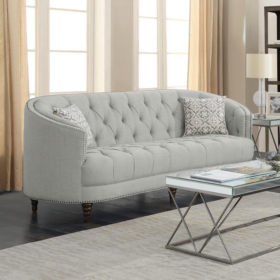 Avonlea - Upholstered Sloped Arm Sofa CoasterElevations