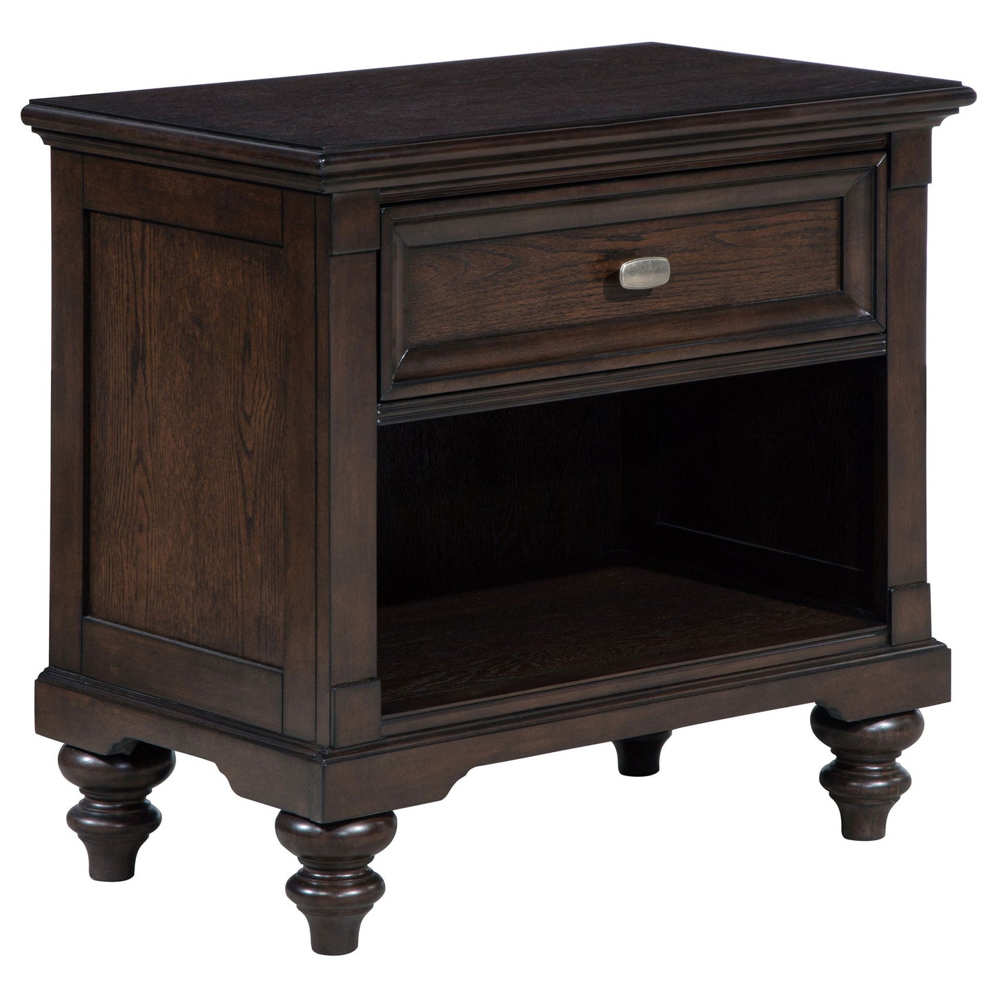Andover - 1-Drawer Nightstand Bedside Table - Dark Oak Coaster Fine Furniture