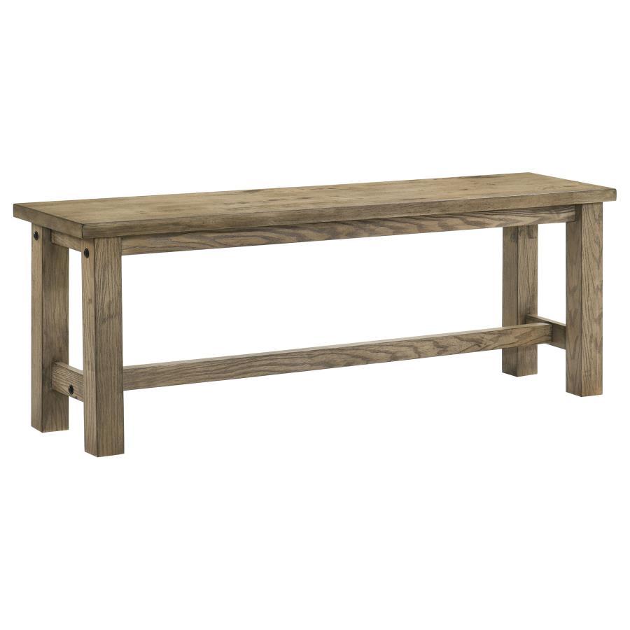 Cardova - 51" Solid Wood Dining Bench - Vineyard Oak Coaster Fine Furniture