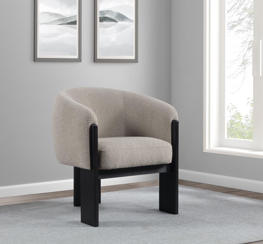 Valdez - Boucle Upholstered Barrel Back Accent Chair CoasterEveryday