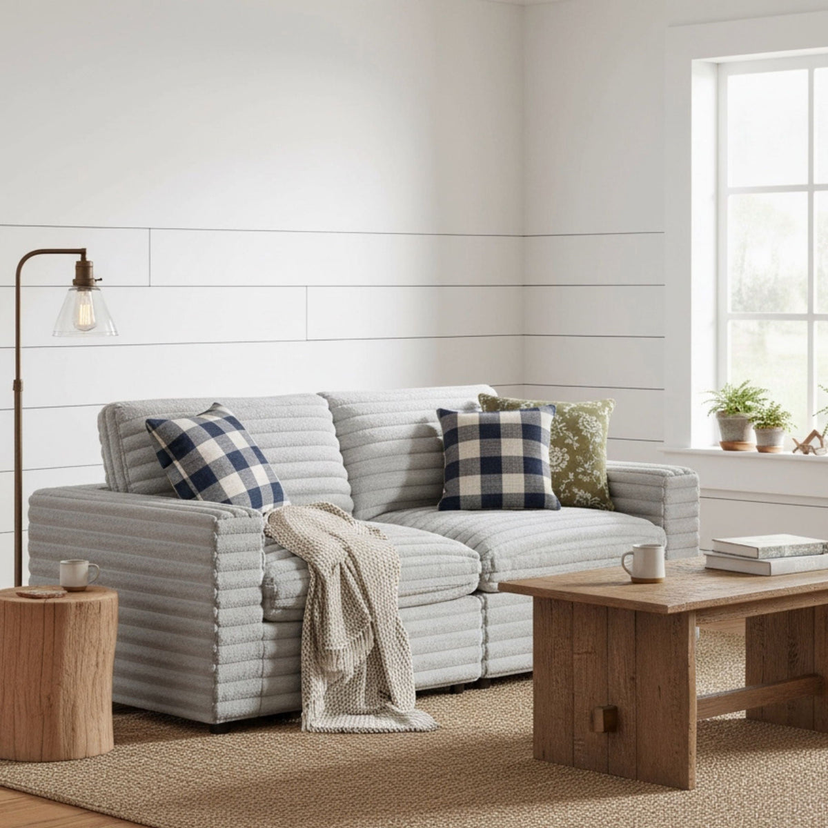 Jenny - 2 Piece Sofa Sectional - Gray Ridgecrest Home