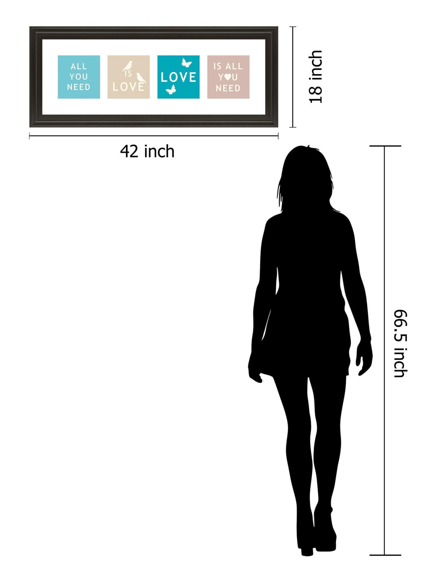 Words Of Kindness Il By The Vintage Collection - Framed Print Wall Art - Blue Classy Living