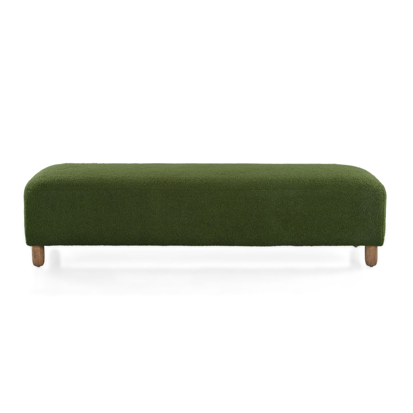 Contemporary Ottoman With Foam Cushion And Durable Upholstery Noble House
