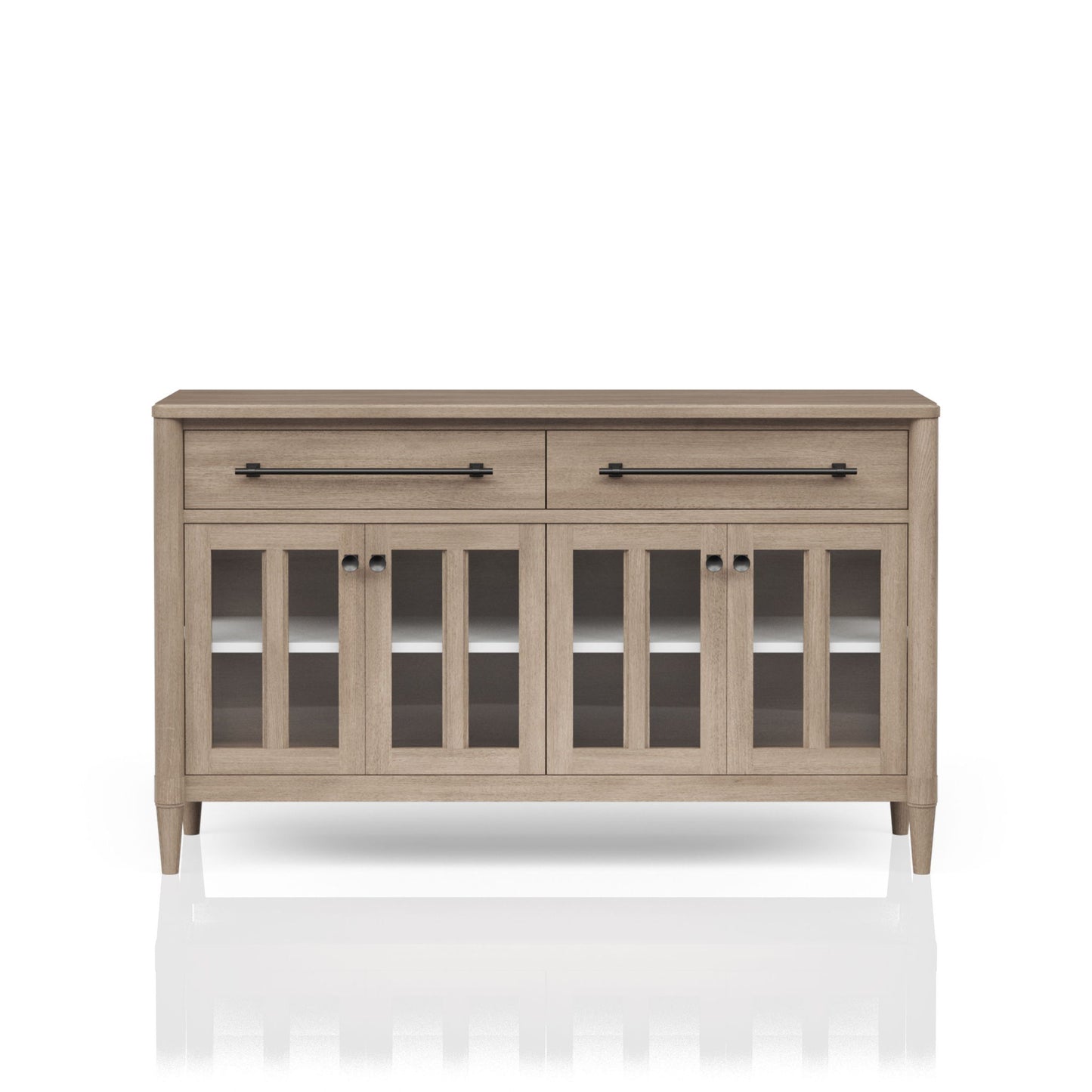 Power Ready - Buffet With Glass Cabinet Doors - Sand Bernards Furniture