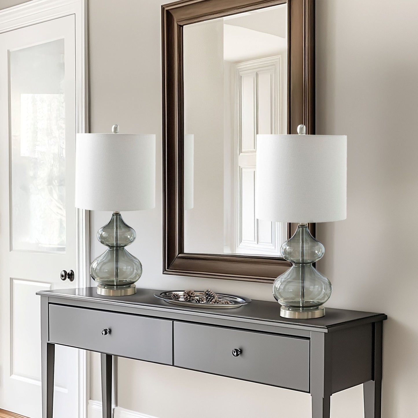 Ellipse - Table Lamp (Set of 2) - Gray 510 Design