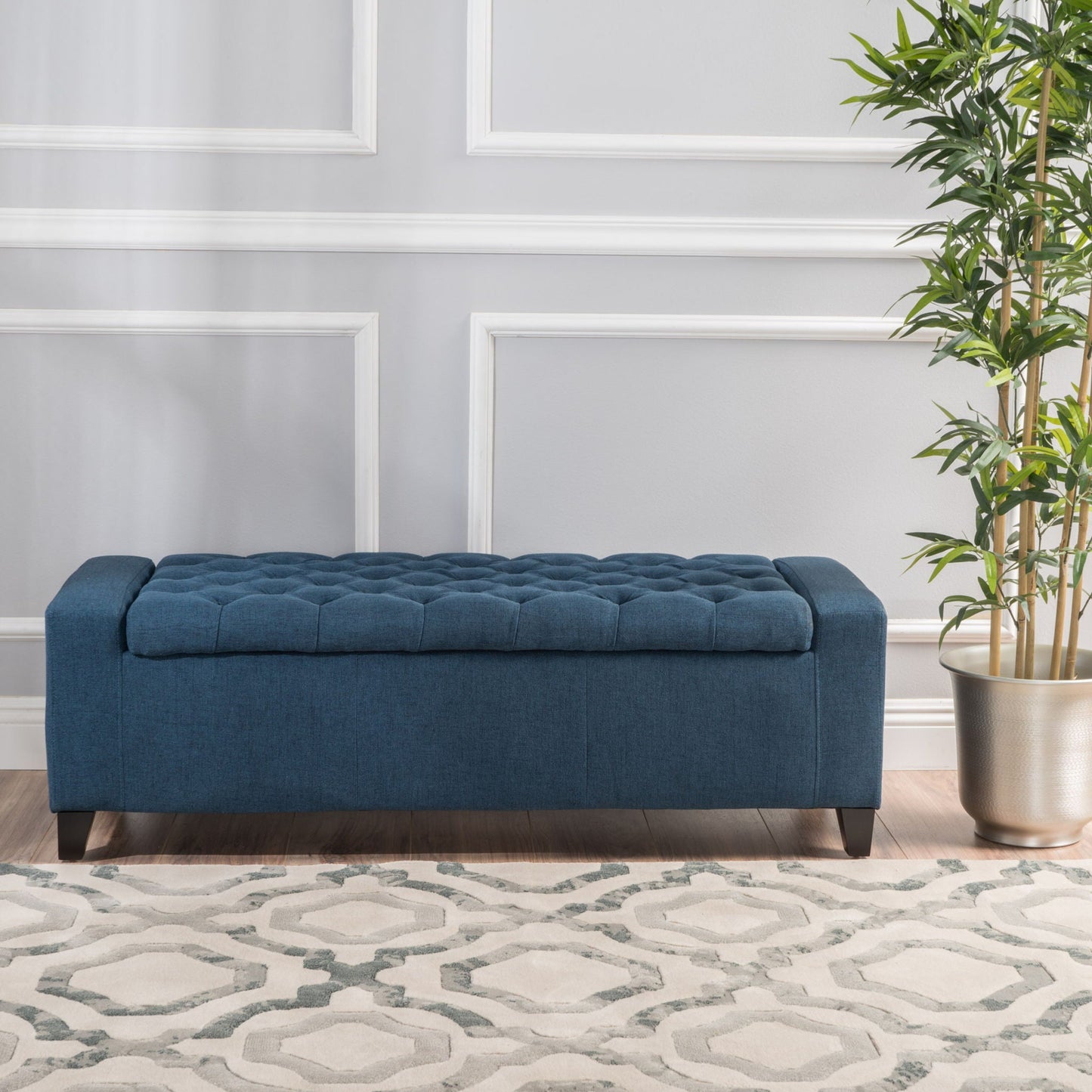 Guernsey - Ottoman Storage With Tufted Top Noble House