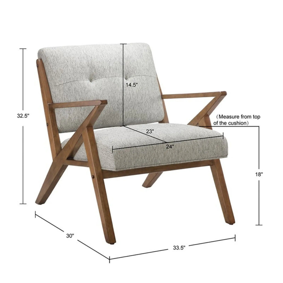 Rocket - Lounge Chair - Light Gray JLA