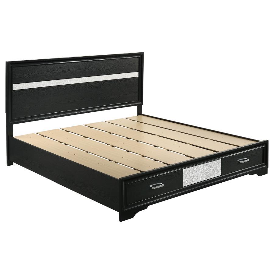 Miranda - Storage Wood Panel Bed CoasterEveryday