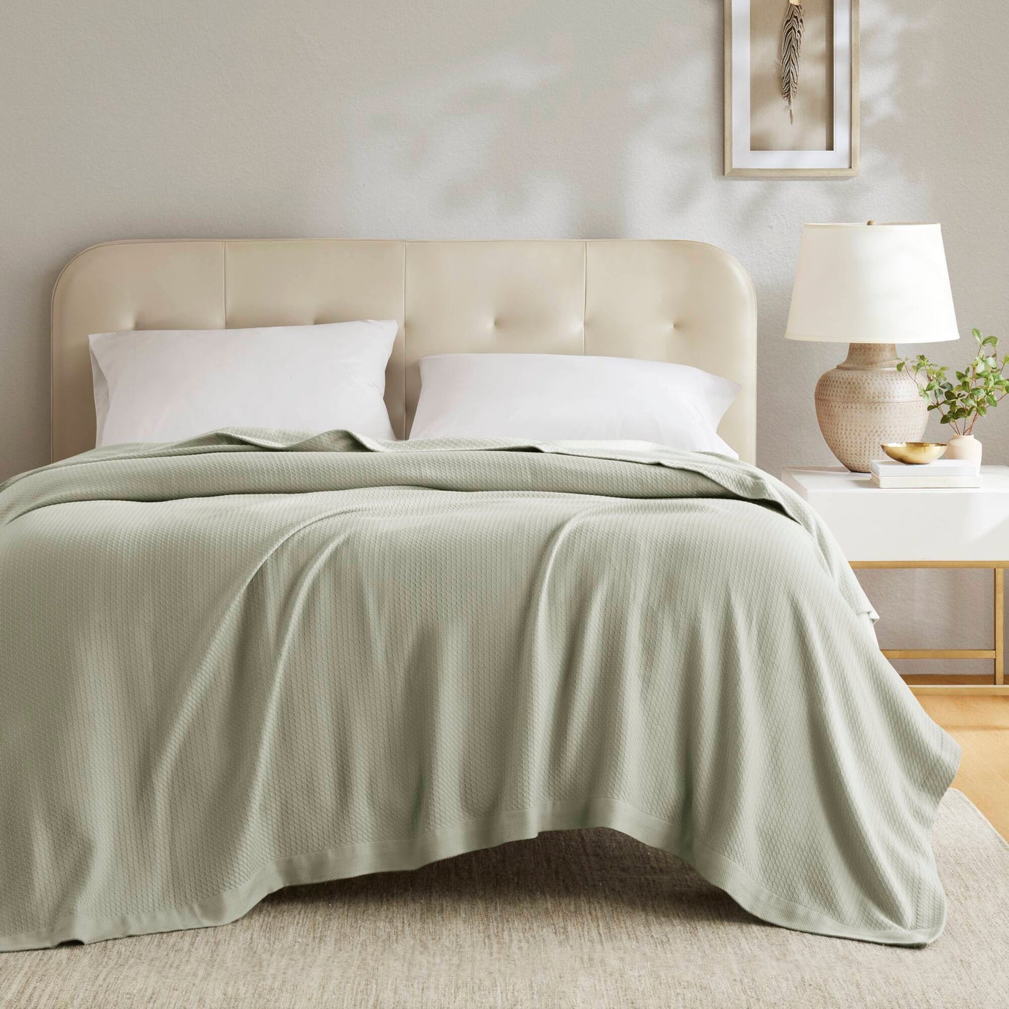 Egyptian Cotton - King Blanket - Sage Green Madison Park