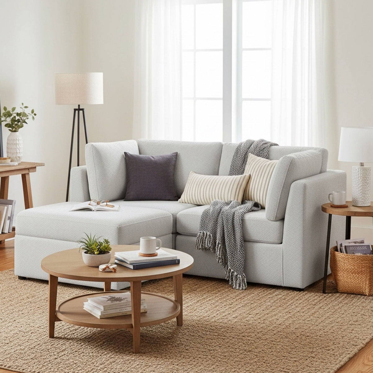 Chauncy - Sectional With Storage Ottoman Ridgecrest Home