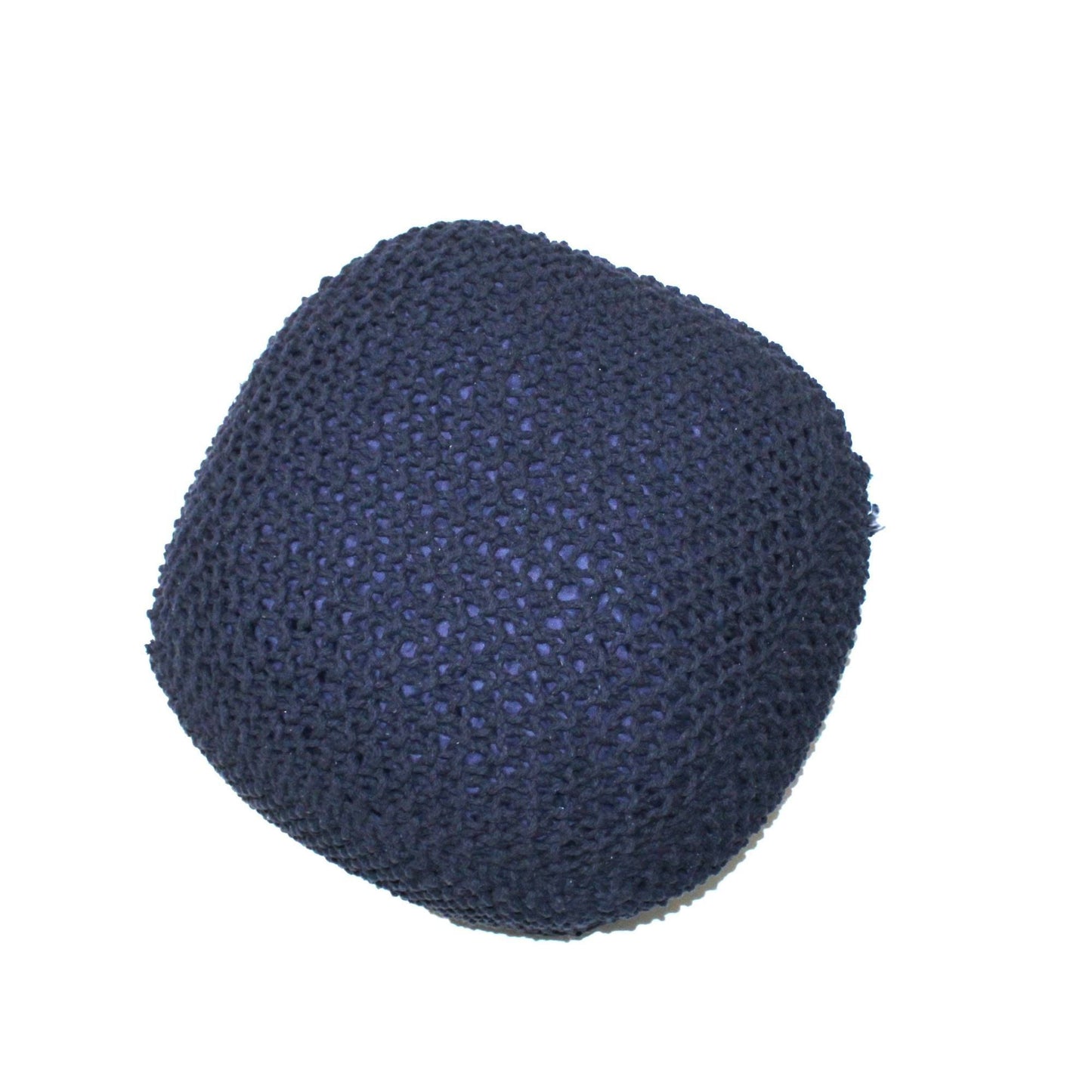 Semi Rounded Pouf, Cable Knitted, Perfect Seating Home Essentials