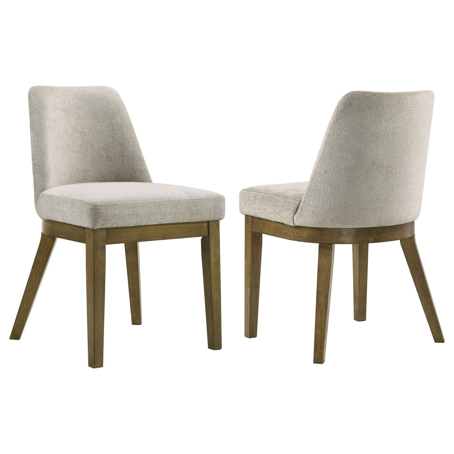 Castlewood - Upholstered Dining Chair (Set of 2) - Brown Oak Coaster Fine Furniture