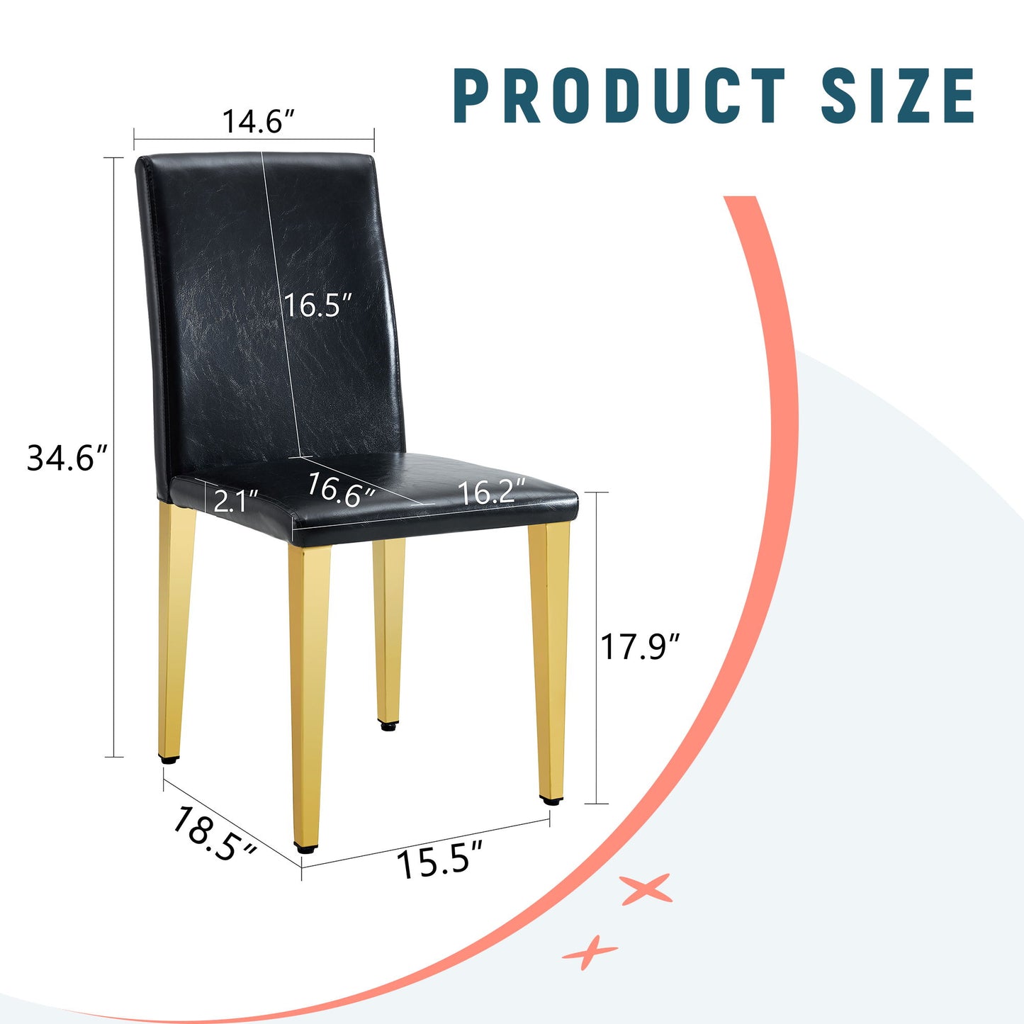 Elegant Upholstered Chairs With Metal Legs Home Essentials