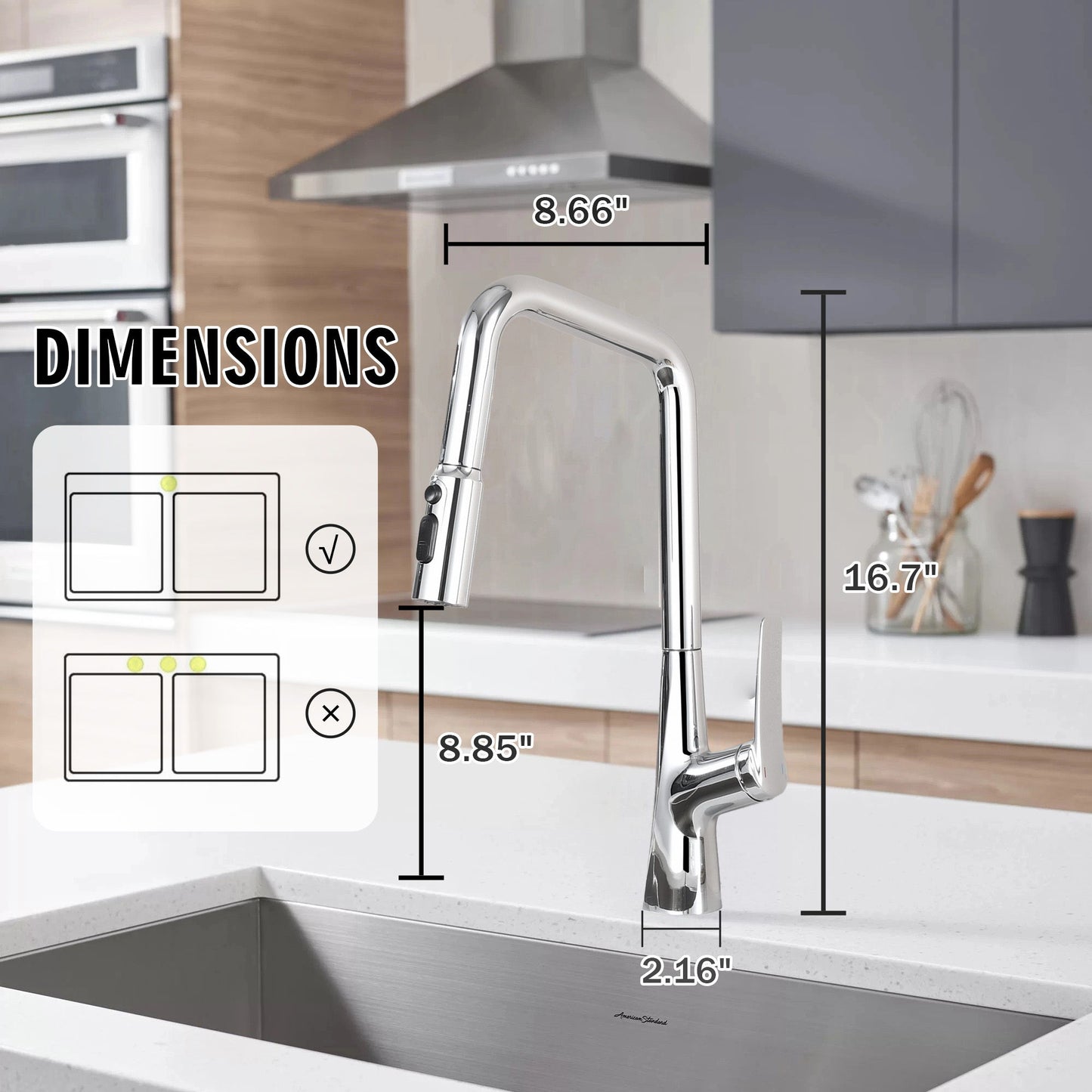Professional Kitchen Faucet With 3 Function 360 Sprayer And 1 Touch Switching Daily Nest