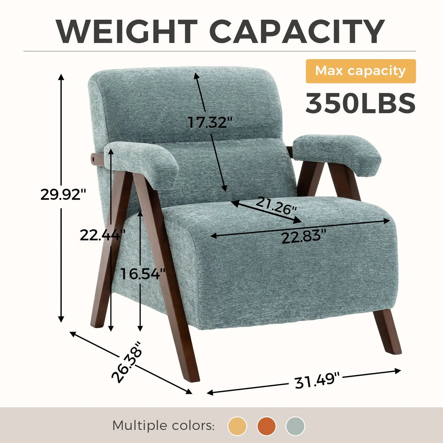 Modern Accent Chair With Tufted Armchair For Reading Room Home Essentials