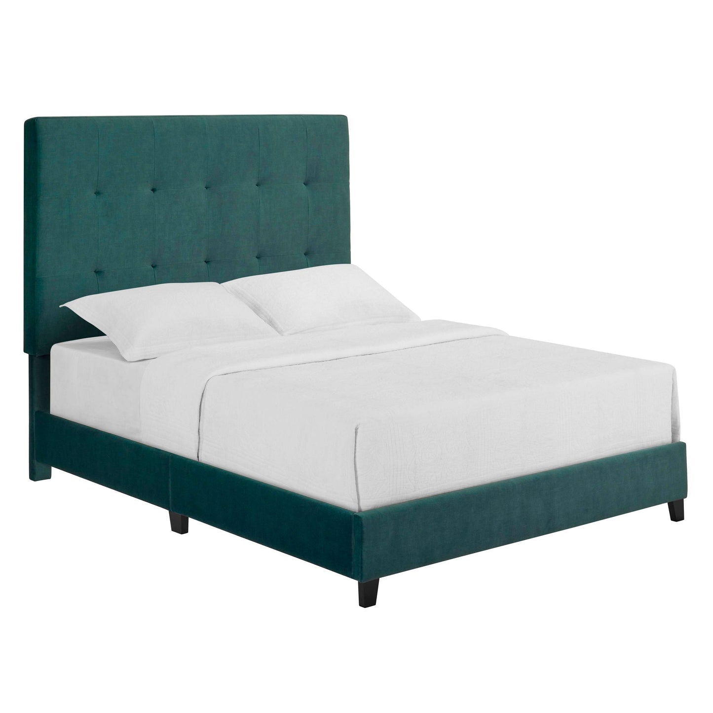 Tufted Upholstered Platform Bed Legends