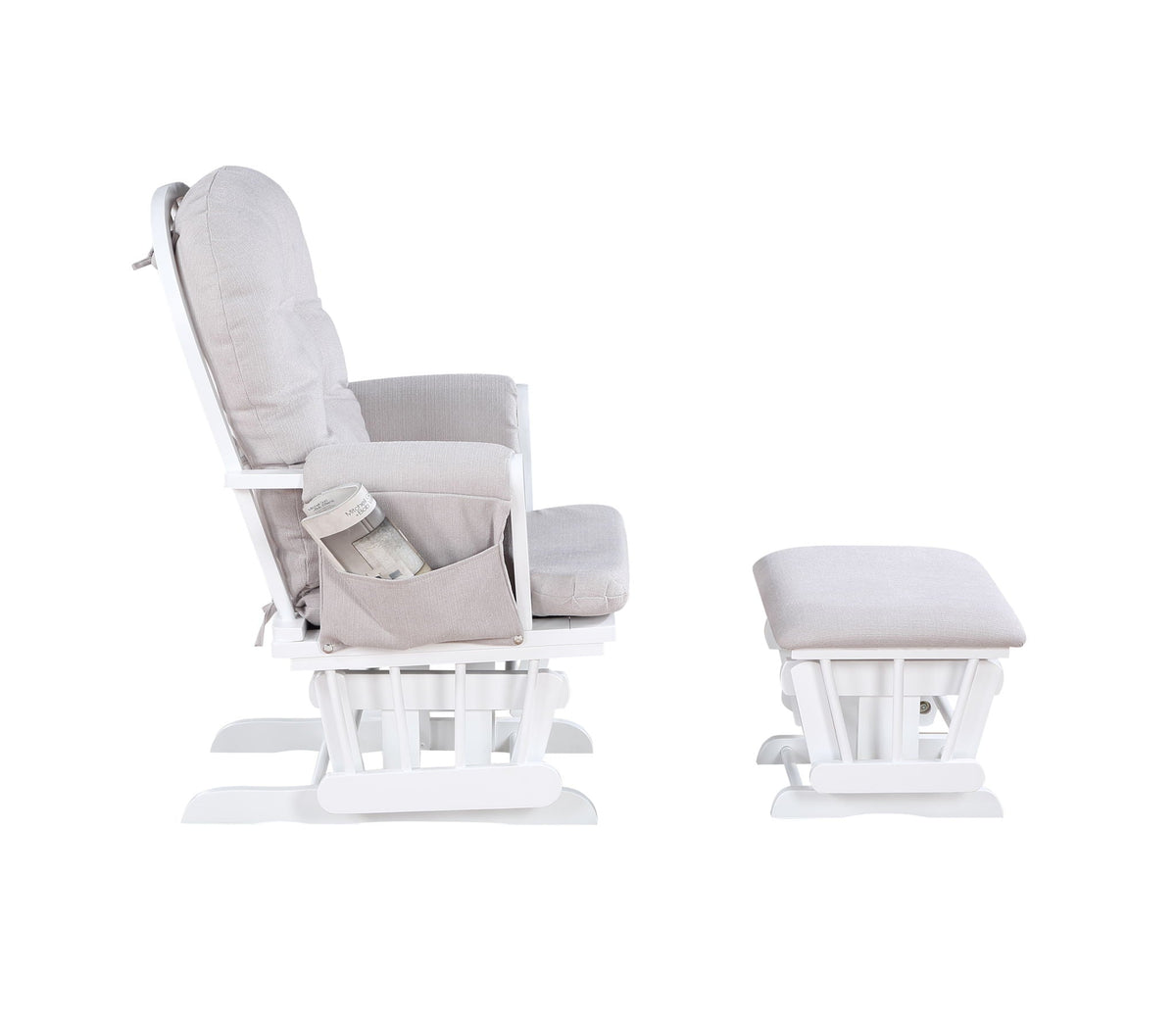 Mason - Glider And Ottoman - Gray Suite Bebe