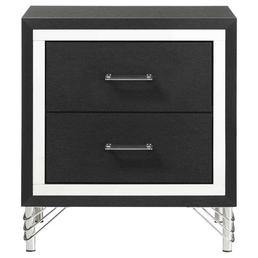 Lucia - 2-Drawer Nightstand - White Coaster Fine Furniture