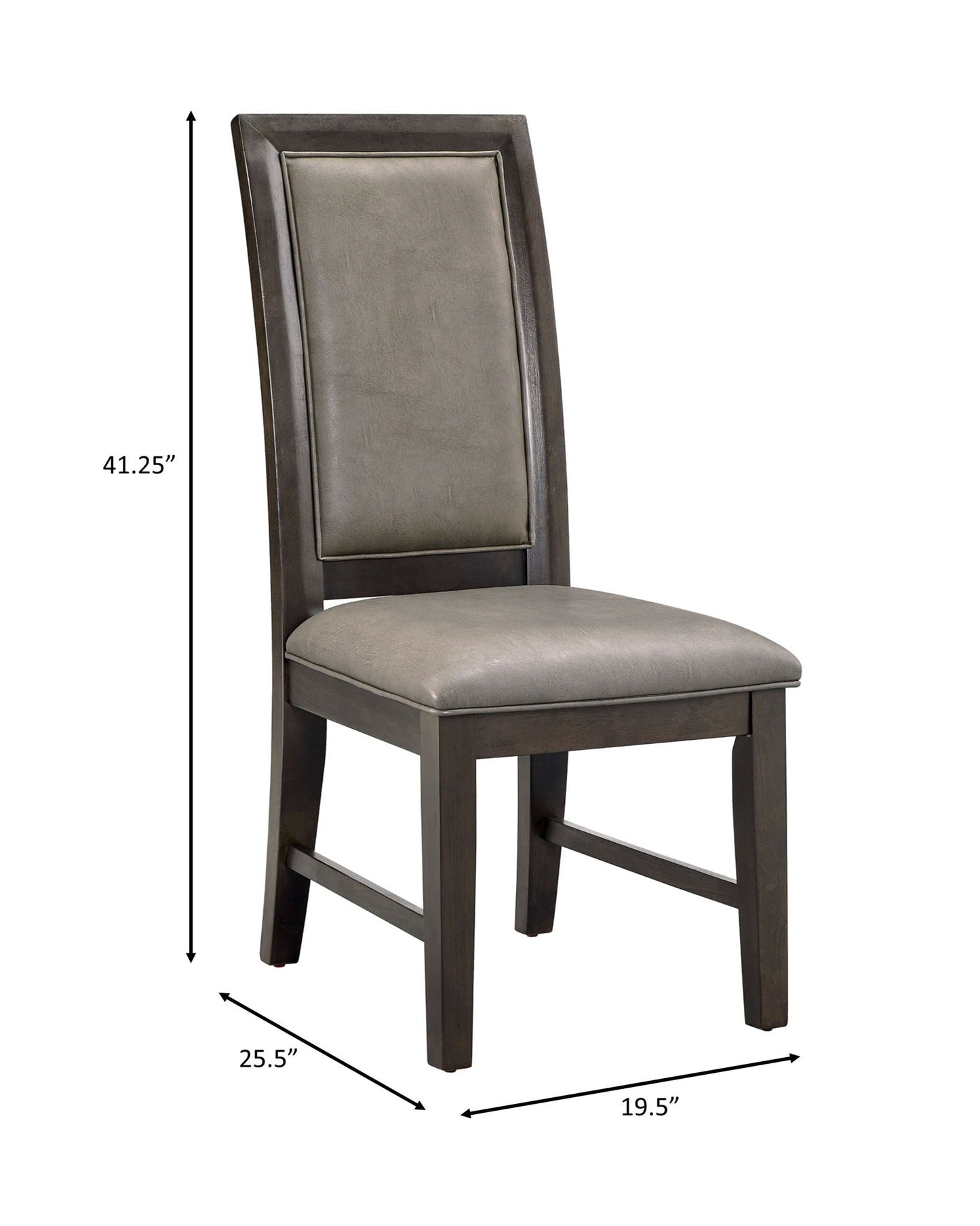 Jeffries - Side Chair (Set of 2) - Espresso Crown Mark