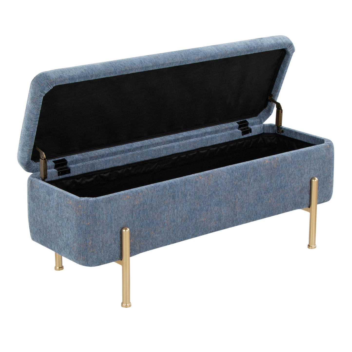Daniella - Contemporary Bench - Gold / Blue Lumi Source
