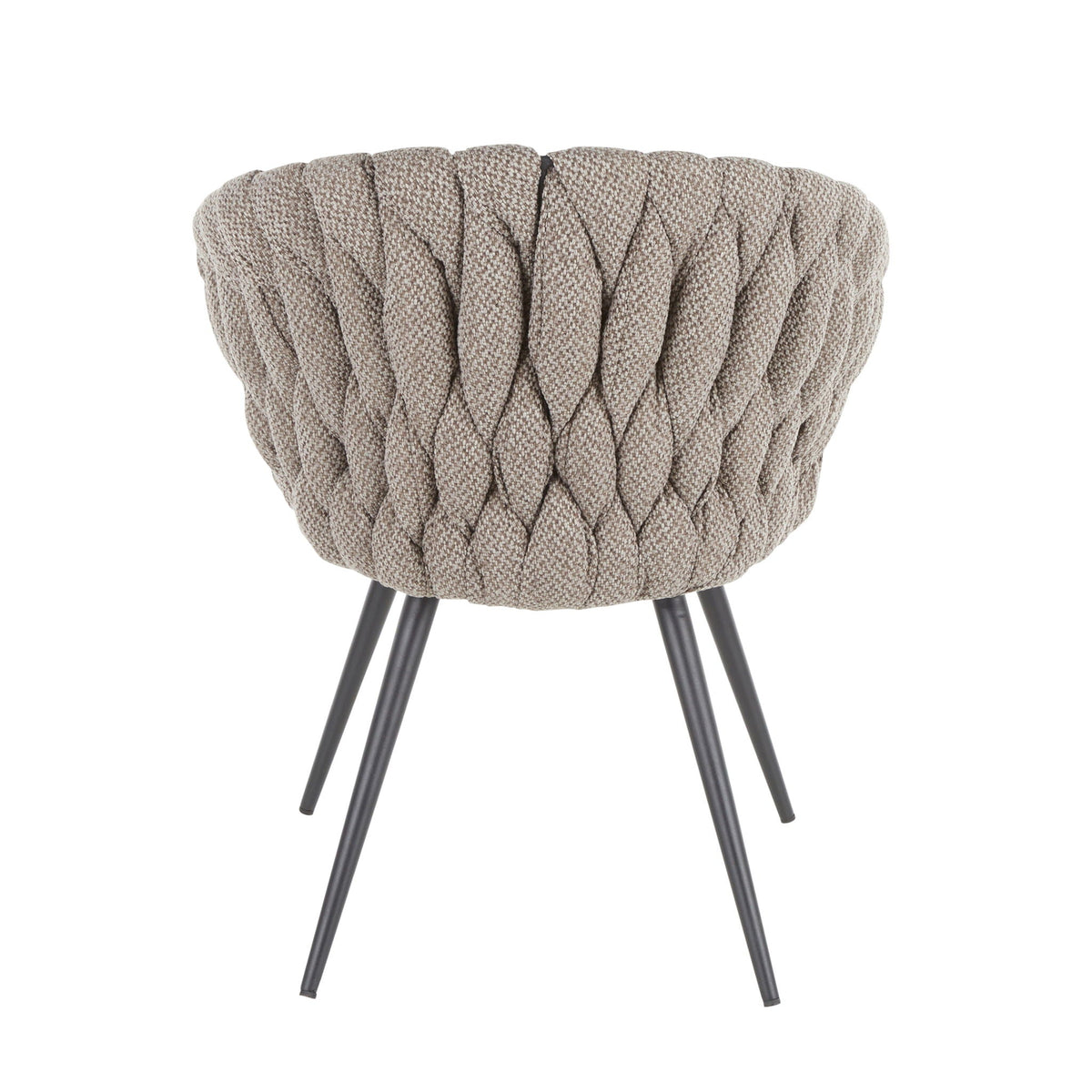 Matisse - Braided Contemporary Chair - Gray Lumi Source