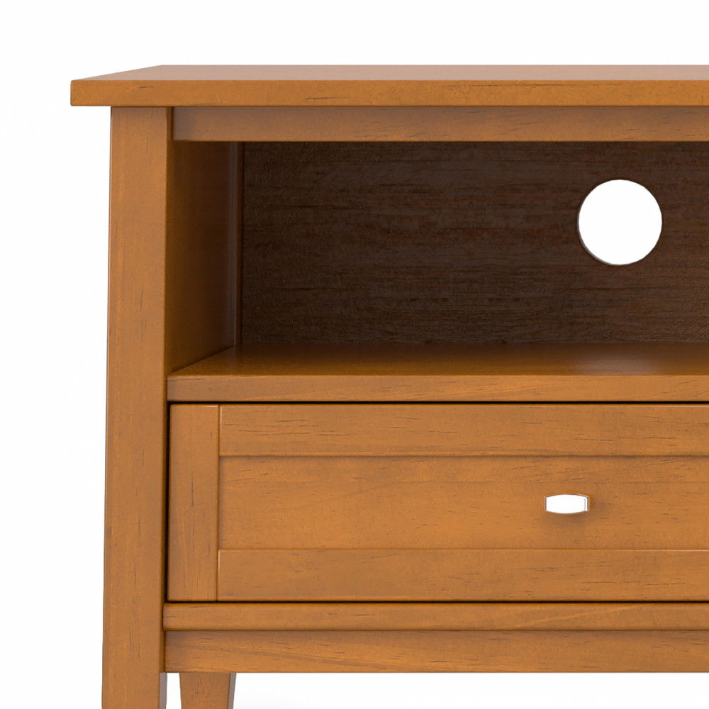 Warm Shaker - Handcrafted Low TV Media Stand Simpli-Home