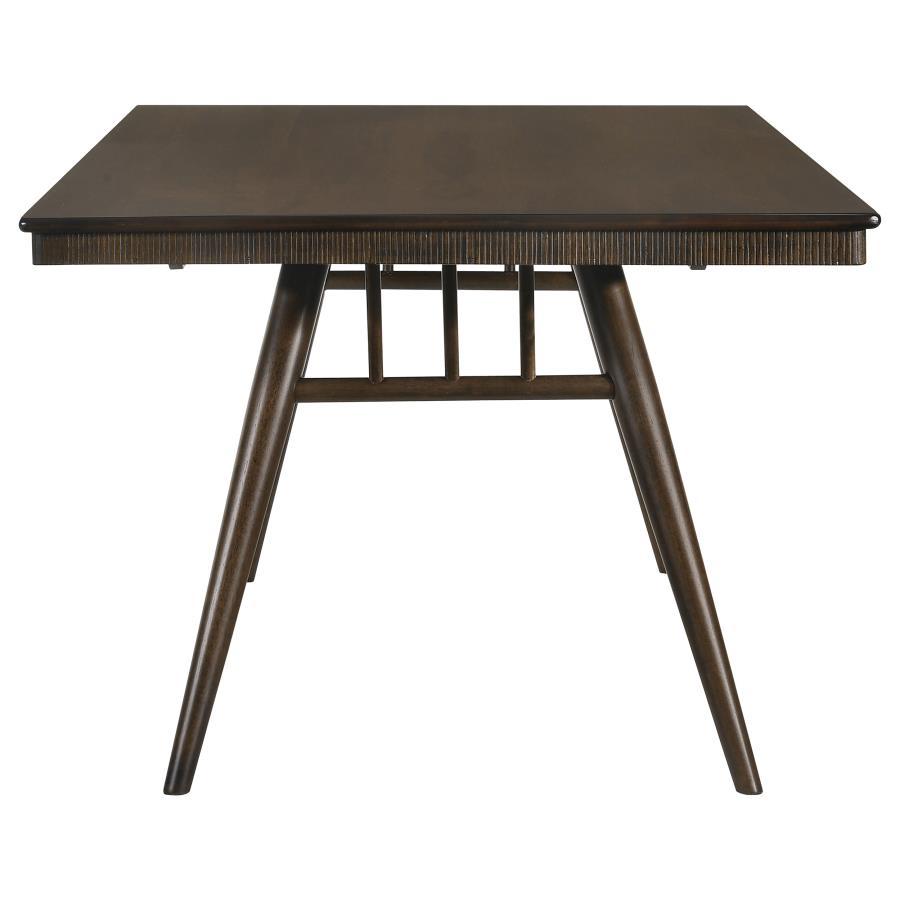 Wes - Rectangular Wood Dining Table - Dark Walnut CoasterEssence