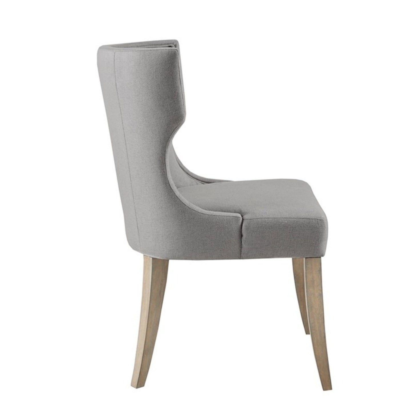 Upholstered Wingback Dining Chair - Light Gray JLA