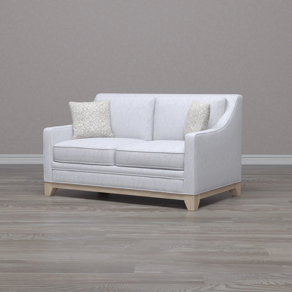 Loveseat With Casual Accent - Gray Emerald Home