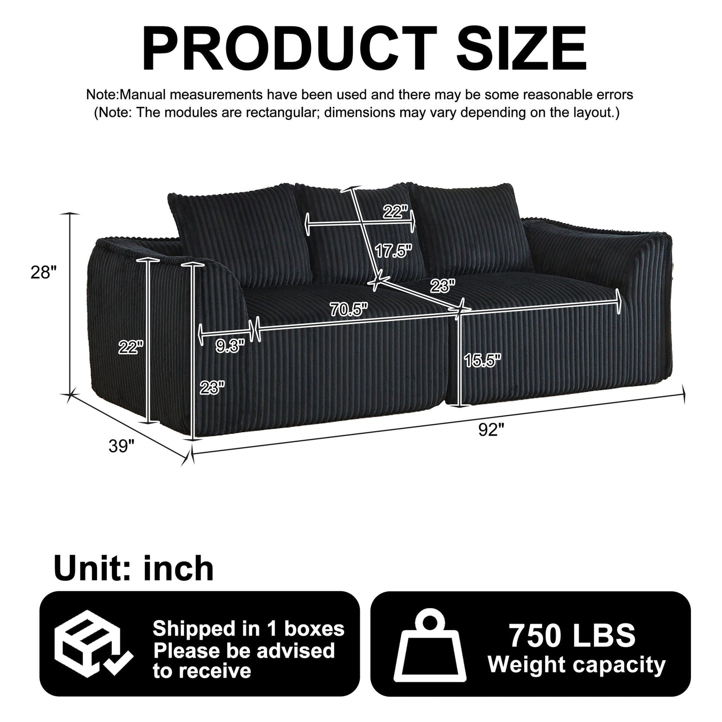 Minimalist 3 Seater Sofa With Curved Lines And Gently Sloped Backrest Home Essentials