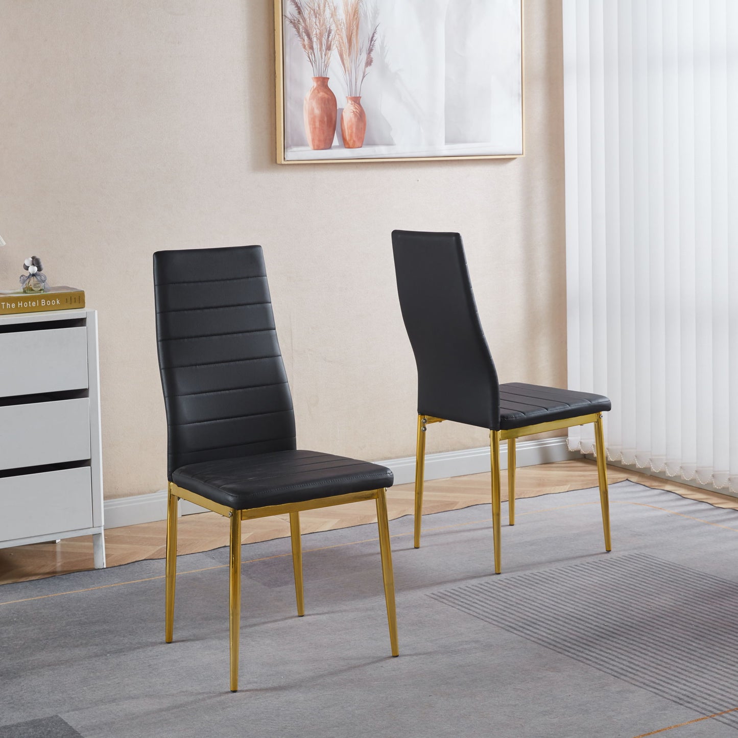 Golden Leg Dining Chair (Set of 4) Home Essentials
