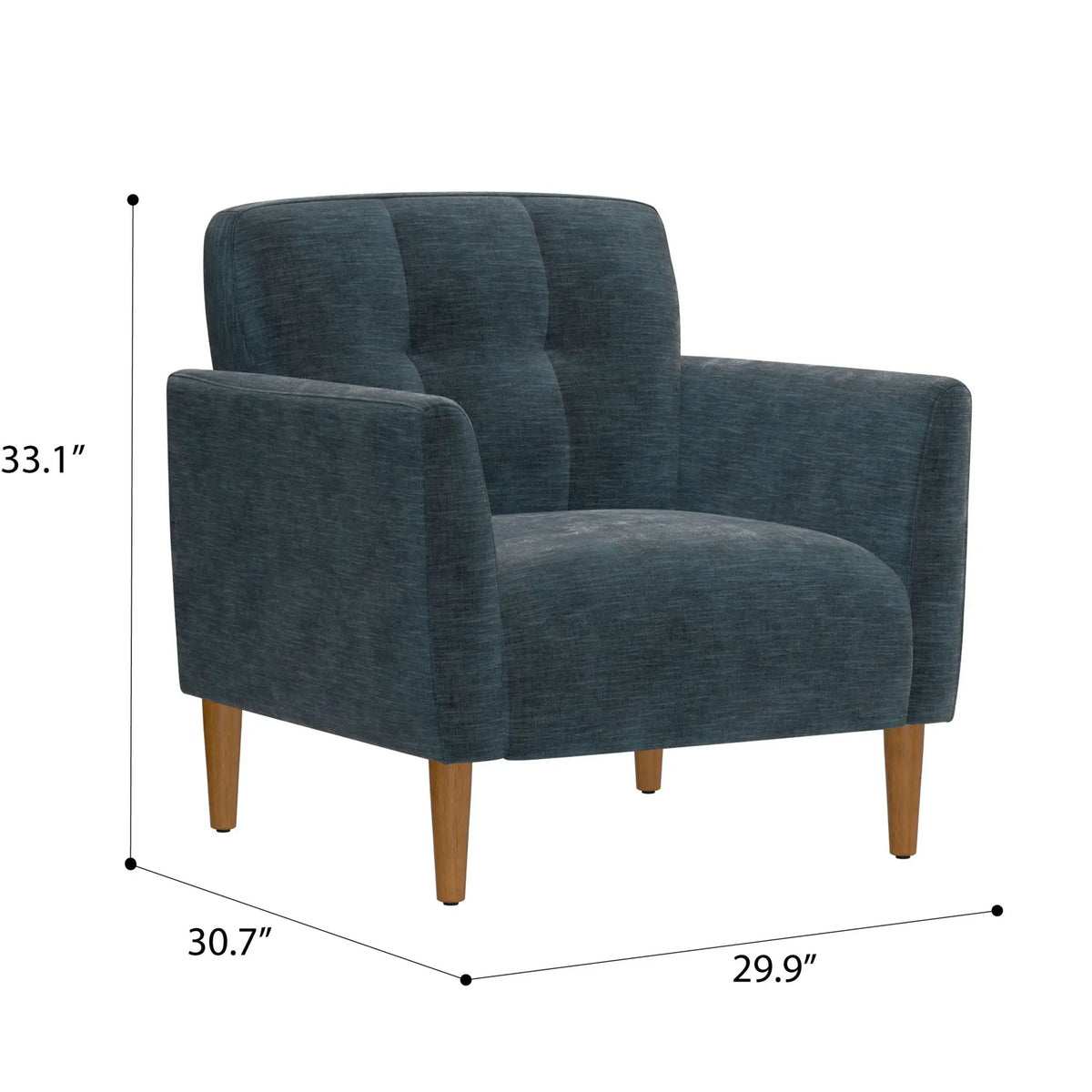 Accent Chair, Transitional - Blue Emerald Home