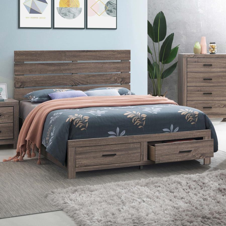 Brantford - Wood Storage Panel Bed CoasterEveryday