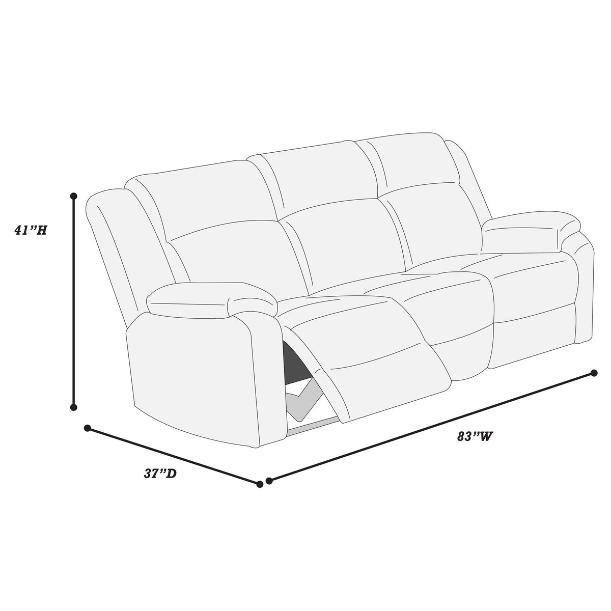 Motion Recliner Sofa Home Essentials